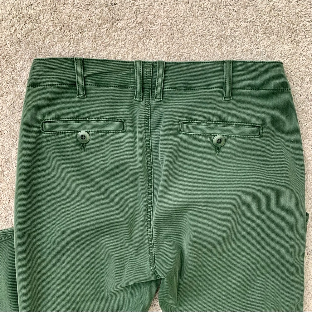 THE GREAT. Green Ankle Cropped Pants - Picture 5 of 6